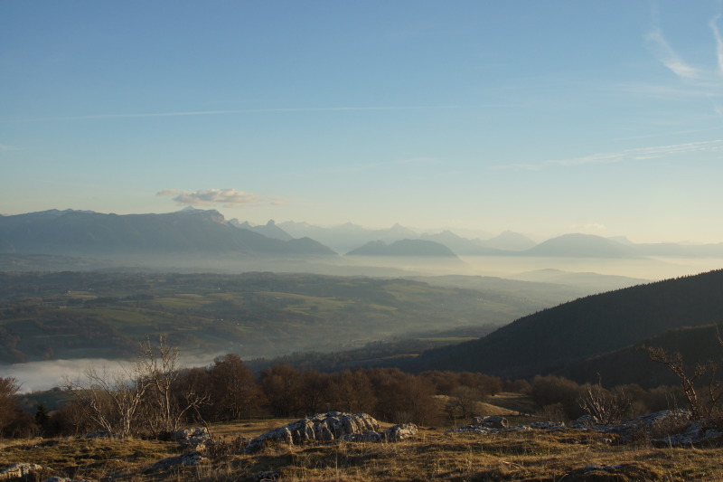 Vue depuis le Salève en hiver