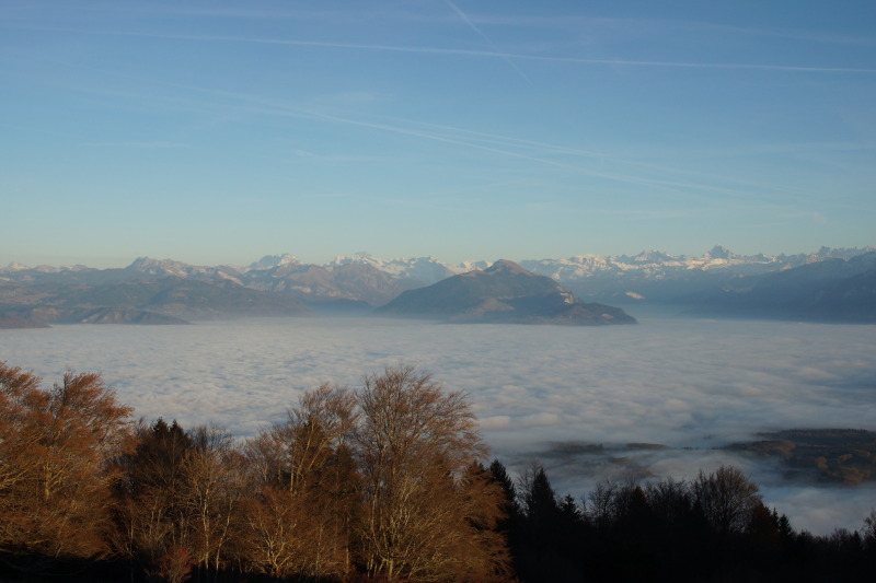 Mer de nuage vue depuis le Salève