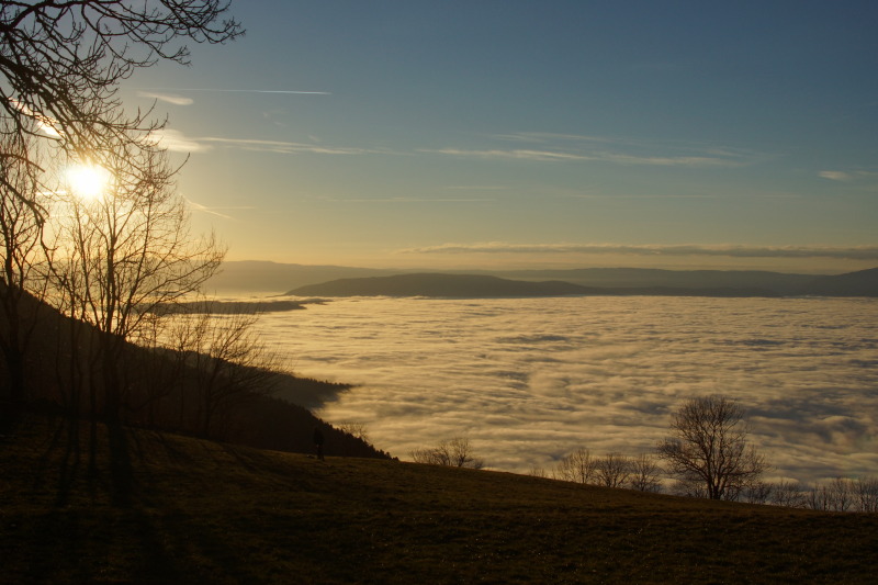 Mer de nuage vue depuis le Salève