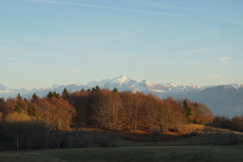 Vue depuis le Salève en hiver