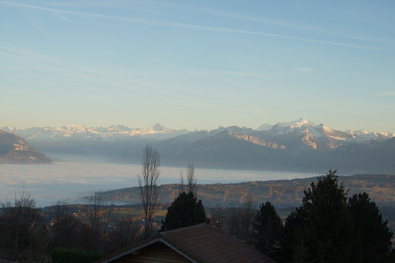 Vue depuis le Salève en hiver