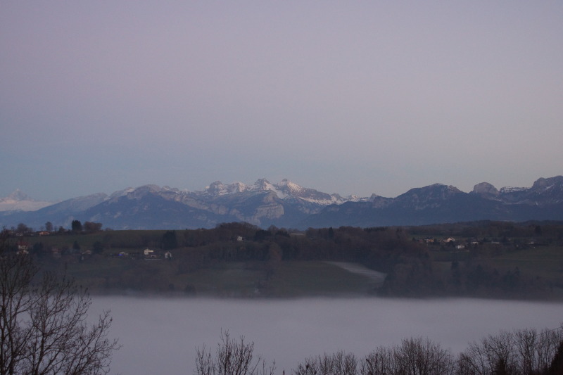 Vue depuis le Salève en hiver