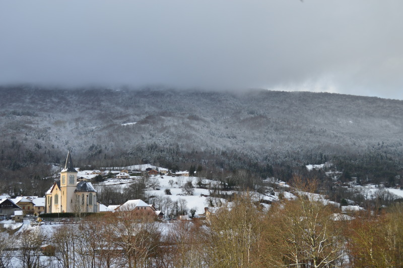 La Muraz village en hiver